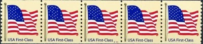 US Flag on Tan Non-Denominated W/A Type PNC5 Pl S1111 MNH Scott's 4131 - Image 1 of 2