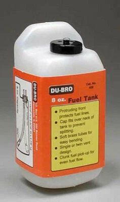 Dubro 8-Ounce 8 oz RC Remote Control Airplane Nitro / Gas Fuel Tank DUB408 - Image 1 of 3
