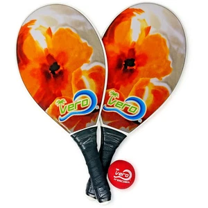 Kit de remo de playa Frescobol naranja lirio - Imagen 1 de 3