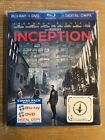 Inception -Blu-Ray Disc, 2012, 3-Disc Set, Blue-Ray, Digital And Dvd Slipcover