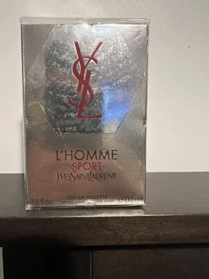 YSL L’Homme Sport (3.3 Oz / 100 ML) Eau De Toilette Spray *Sealed* Rare - Imagem 1 de 4