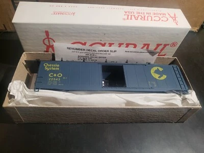 Kit C&O Accurail HO #5121 Chessie (50' Plug Door Boxcar) - Nuevo y sin montar Foto 1 de 3
