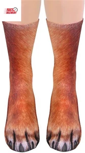 White Elephant Gifts for Adults Funny Animal Paw Socks Gag Gifts Christmas Stock - Picture 1 of 12