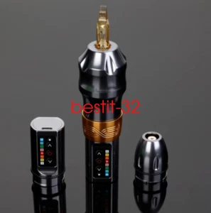 EXO Wireless Tattoo Pen Machine Powerful Coreless Motor With 2 Batteries Grey - Picture 1 of 22