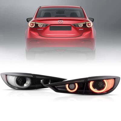 Комплект задних фонарей для замены дымчатых светодиодных фар последовательного поворота 2014-2018 Mazda 3 - Изображение 1 из 4