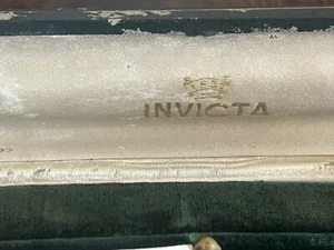 🔴 INVICTA scatola orologio uomo cofanetto custodia verde pelle vintage - Imagen 1 de 9