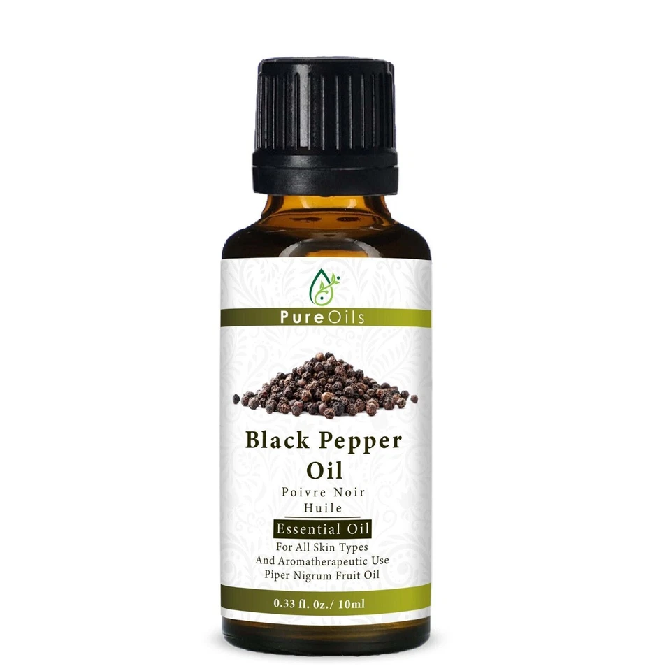 Black Pepper Essential Oil 100% Pure Natural Diffuser Aromatherapy Hair Skin SPA - Image 1 of 1