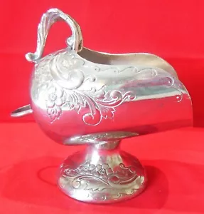 Placa plateada Sugar Scuttle Grabado Floral SIN CUCHARA - Imagen 1 de 14