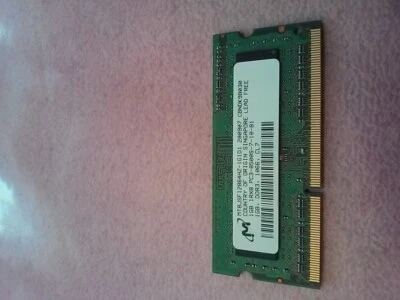 Micron 1GB 1Rx8 PC3-8500S Laptop Ram MT8JSF12864HZ-1G1D1    - Image 1 of 2