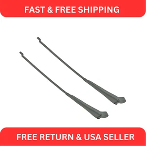 Front Windshield Wiper Arm Pair Set for Jeep CJ5 CJ6 CJ7 CJ5A CJ6A CJ8 Scrambler - Picture 1 of 4
