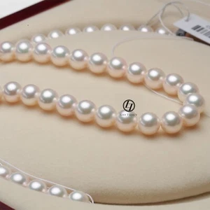 Japanese Akoya Pearl fully drilled UNSTRUNG 7.5-8 8-8.5 8.5-9 9-9.5 9.5-10mm DIY - Picture 1 of 10