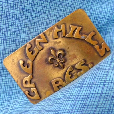 BSA Dress Belt Buckle Green Hills Reservation Boy Scouts of America Vtg  .TAZ014 - Image 1 of 4