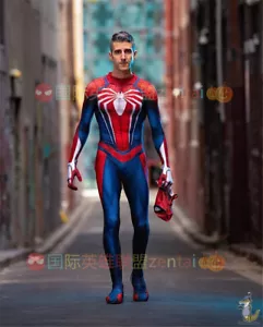 Spider Man PS4 Kostüm Cosplay Overall Halloween Zentai Erwachsene/Kinder - Bild 1 von 6