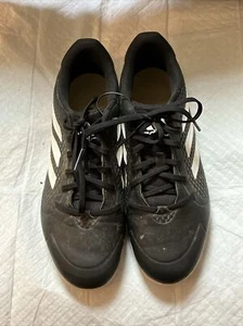 Adidas Pure Hustle schwarz, weiß geformte Stollen Größe (9) - Bild 1 von 6