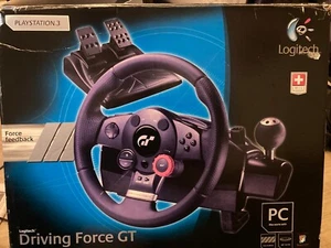 Logitech Driving Force GT Steering Wheel & Pedals E-X5C19 PC PS3 - Picture 1 of 10