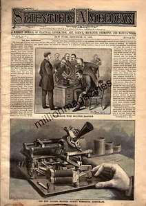 1887 Scientific American December 31 - Edison invents the phonograph; Pomfret CT - Picture 1 of 1