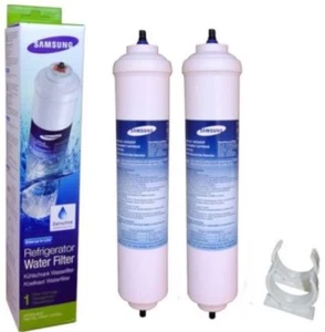 2 x Genuine Samsung DA29-10105J Aqua Pure Fridge water Filter HAFEX/EXP RS21DCNS - Picture 1 of 1