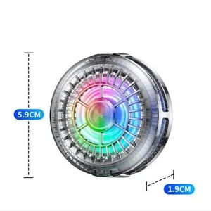 Refroidisseur Téléphone Magnétique Portable avec Lumière RGB et Clip Arrièr - Photo 1 sur 12