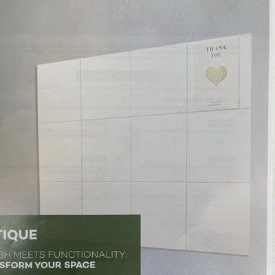 12 PCS Felt Wall Tiles 48"x36" Large Cork Board Alternative with 50 Sticky Tabs - Image 1 of 4