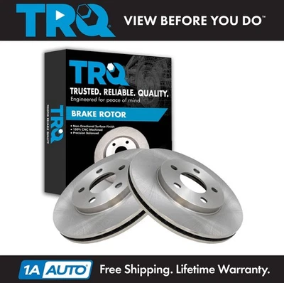 Juego de rotores de freno delanteros TRQ para Dodge Neon 2000-2005 Plymouth 2000-2001 Foto 1 de 3