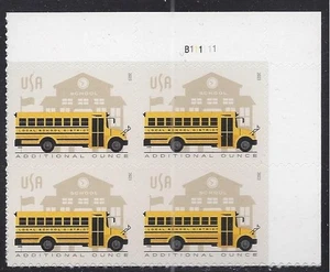Francobolli US Forever 2023 once aggiuntive scuolabus Scott #5740, pt nero di 4 UR - Foto 1 di 1