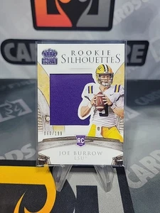 2020 Chronicles Joe Burrow Crown Royale Rookie Silhouettes Patch RC # /199 - Picture 1 of 2
