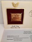Vtgfirst Day Of Issue1995earth Day Global Clean Up 22Kt Gold Replica Stamps