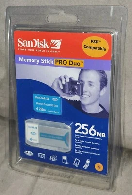 SANDISK MEMORY STICK PRO DUO 256MB MAGICGATE SDMSPD-256-A10 BRAND NEW SEALED  - Image 1 of 4