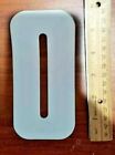 Old School Bmx Crit Plate Number 0 White 6"