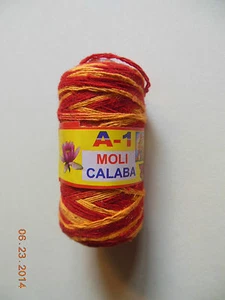 Mouli Holy Sacred Hindu Thread 1 Spool mangalkari Moli Navratras Festival India - Picture 1 of 2