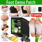 200PCS Bandoo Detox Foot Patch Pads Feet Patches Remove Body Toxins Weight Loss