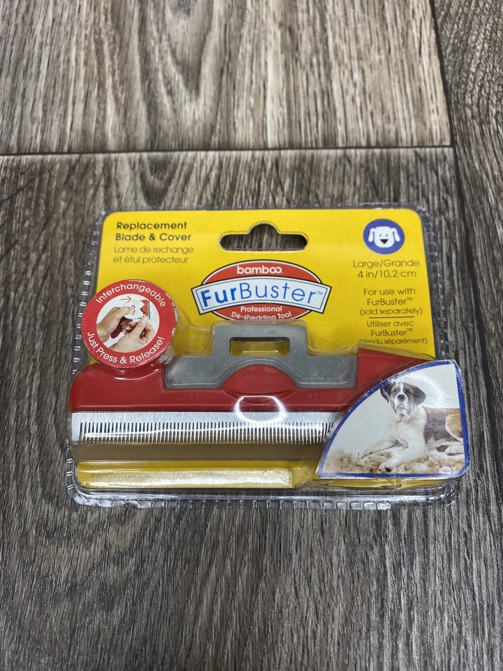 Paquete de herramientas de desprendimiento de cuchilla y cubierta de bambú FurBuster - perro grande Foto 1 de 2