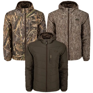 Drake Waterfowl MST Synthetic Down Hooded Camo Jacket - Picture 1 of 8
