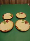 FRANCISCAN set of 4  EARTHENWARE 1960's APPLES 5 3/4" saucers  VERY GOOD COND