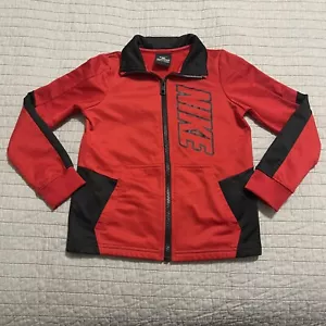 Nike Boy's Red & Black Tracksuit Jacket Size 6 - Picture 1 of 7
