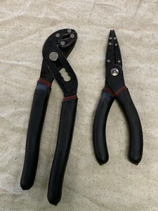 2 Pair Craftsman Pliers -  8" Slip Joint Pliers (45753) & 6" Needle Nose Pliers - Picture 1 of 13