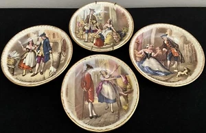 "Set di lastre vintage Swinnertons Staffordshire ""Harvest"" cerchio oro 4,5" - Foto 1 di 7