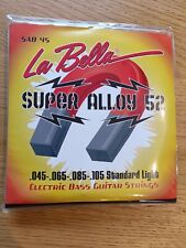 La Bella Super Alloy 52 Standard Light Electric Bass Strings Round Wound for sale