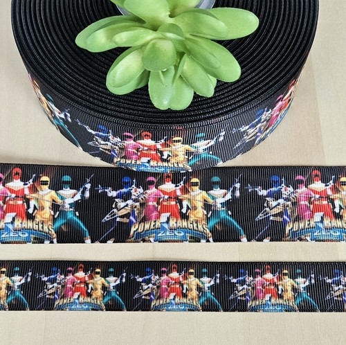 7/8 & 1.5” (1 YD) Mighty Morphins Power Rangers Ribbon Action Figures ...