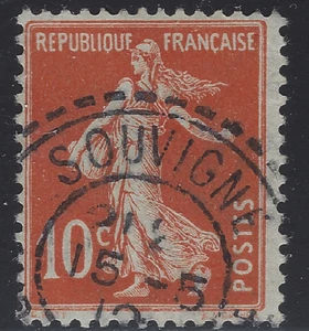 XX-01-8-3: Cachet perlé "Facteur boîtiers" type 1884 de Souvigne (Indre-et-Loire - Imagen 1 de 1