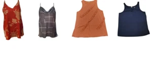 RIVER ISLAND Camisole Or Vest Tops - Black Print,Red,Navy,Orange UK 6,8,`16,18 - Picture 1 of 5