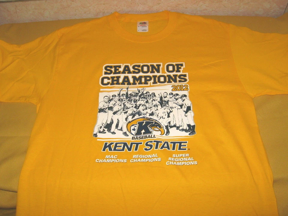 Camiseta Kent State Golden Flashes Baseball Team 2012 Season of Champions Nova! LG - Imagem 1 de 1