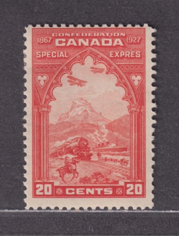 Canada Scott E3 MH OG 1927 20¢ Orange Special Delivery Stamp SCV $35 Cover