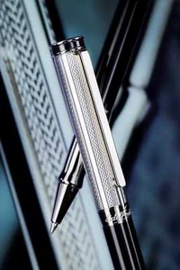 Waldmann Edelfeder Füllfederhalter Sterling Silver 925 Lack schwarz + Bonuspack - Bild 1 von 17