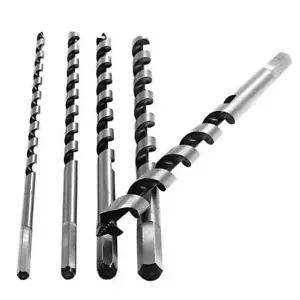 5 PIECE AUGER BIT SET LONG HEX SHANK WOOD DRILL BITS 6 8 10 12 14mm 230mm TOOL - Picture 1 of 10