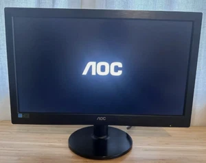 AOC E2060SWD 19.5" 1600x900 60Hz 16:9 Widescreen VESA DVI VGA LCD Flat Panel Mon - Picture 1 of 2
