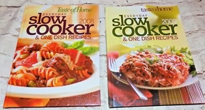 Lof of 2 TASTE OF HOME Slow Cooker One Dish Recipes Cookbook 2009 2008 Hardbacks - Picture 1 of 8