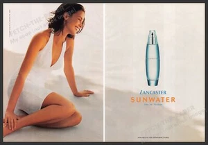 Pubblicità stampa rivista Lancaster Sunwater anni 90 (2 pgs) 1998 gambe - Foto 1 di 1