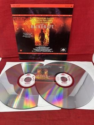 LASERDISC - Backdraft Letterboxed Kurt Russell Extended Play Dolby Stereo Movie - Image 1 of 4