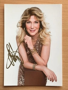 Tarjeta de autógrafo Linda Jo Rizzo original firmada MÚSICA TV #5823 - Imagen 1 de 1